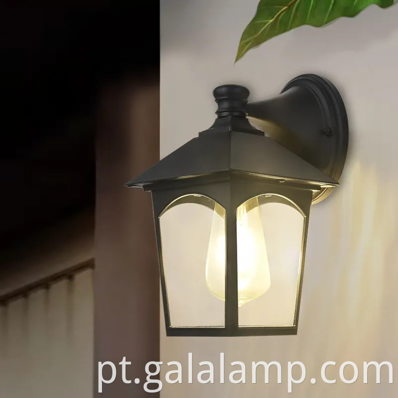 Lâmpada de parede LED à prova d'água ao ar livre elegante para corredores